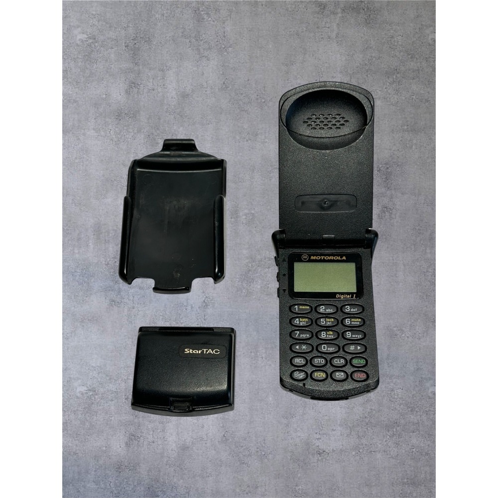 Vintage Motorola StarTAC Digital I Flip Phone Black Cell Phone / Untested As-Is
